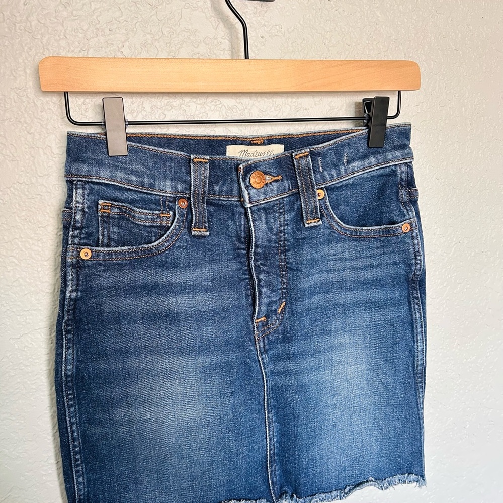 Madewell Blue Denim Skirt